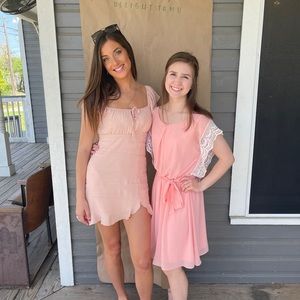 Lelis Collection Pink Blush Babydoll dress